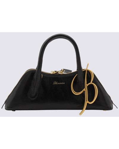 Blumarine Leather Handle Bag - Black