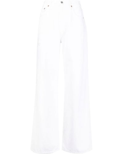Citizens of Humanity Wide-leg Denim Jeans - White