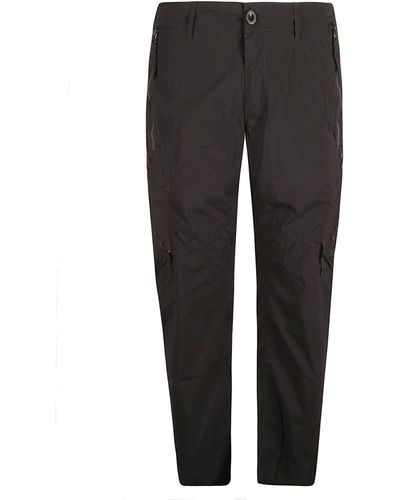 C.P. Company Regular Fit Plain Cargo Trousers - Grey