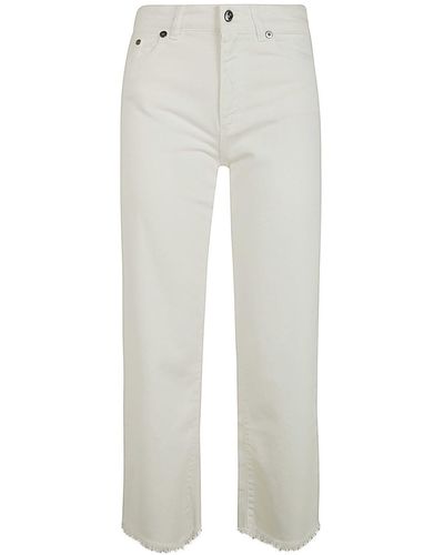 Antonelli Salvatore Jeans With Fringes - White