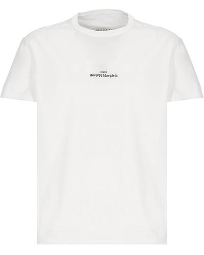 Maison Margiela Logoed T-Shirt - White