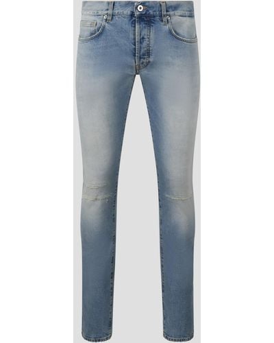 14 Bros Bleached Mended Bay Jeans - Blue