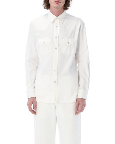 Tom Ford Cotton Western Shirt - White