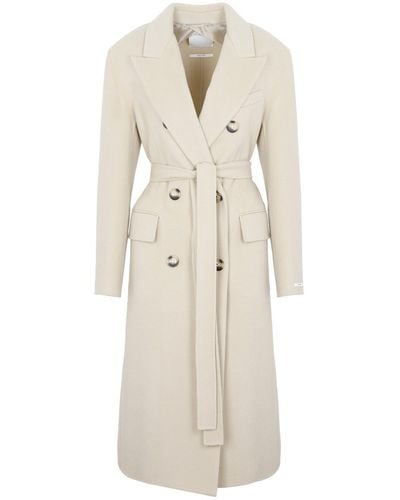 Sportmax Double-breasted Belted Coat - Multicolor