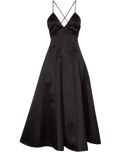 Philosophy Di Lorenzo Serafini Stringed Strap Long Dress - Black