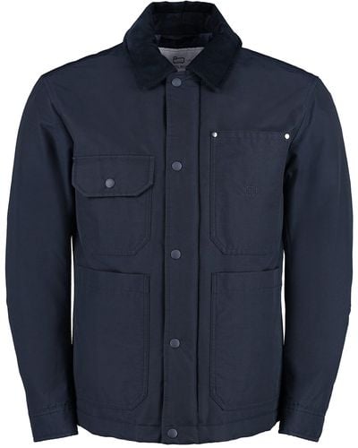 Woolrich Duster Raincoat - Blue