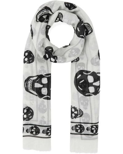 Alexander McQueen Scarves And Foulards - White