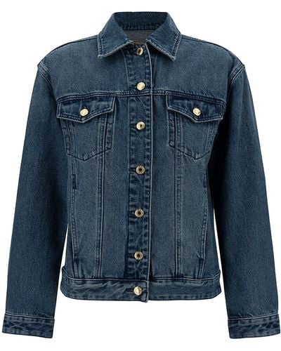 MICHAEL Michael Kors Jacket With Classic Collar And Buttons - Blue