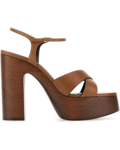 Saint Laurent Heeled Shoes - Brown