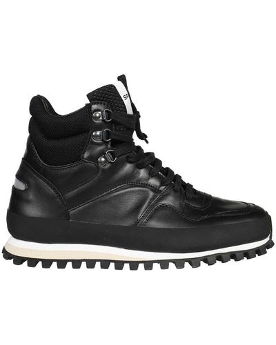 Spalwart Leather Lace-up Boots - Black