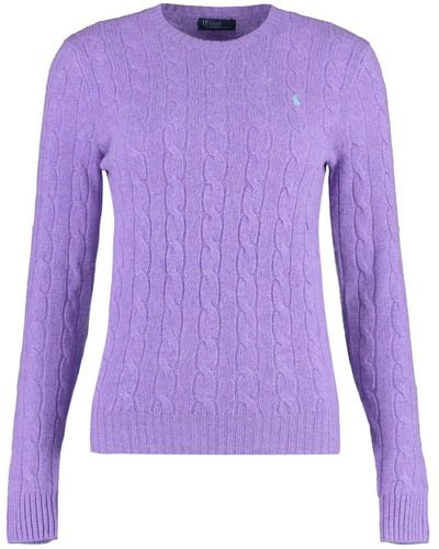 Polo Ralph Lauren Cable Knit Sweater - Purple