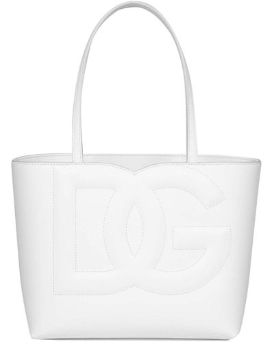 Dolce & Gabbana Small Shopping Bag - White