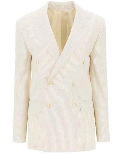Celine Double-breasted Jacket - White