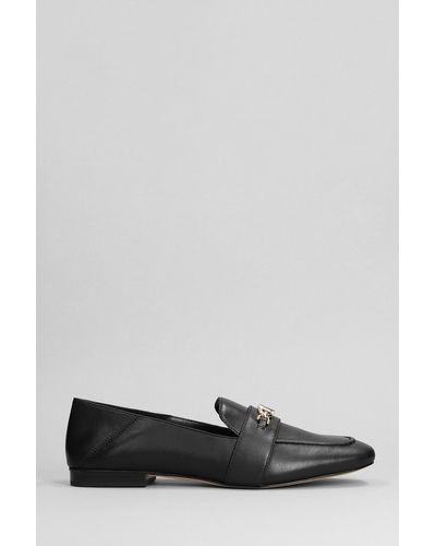 Michael Kors Tiffanie Loafer Loafers In Black Leather - Gray