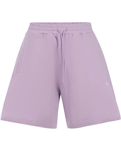 MSGM Shorts In Cotone - Purple
