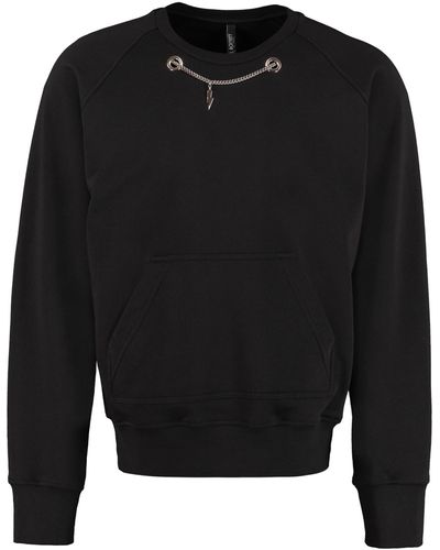 Neil Barrett Cotton Crew-neck Sweatshirt - Black