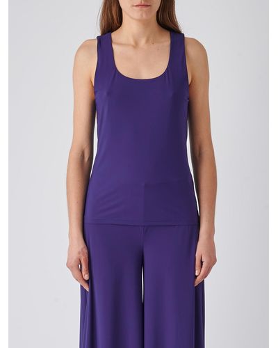 Maliparmi Top Soft Jersey Top-Wear - Purple