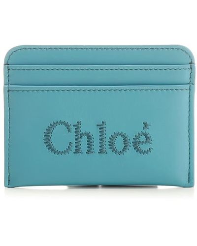 Chloé Sense Card Holder - Blue