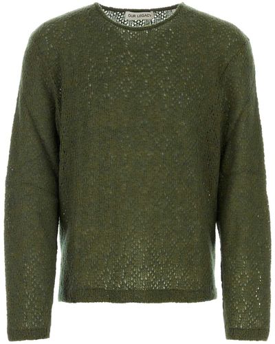 Our Legacy Military Acrylic Blend Jumper - Green