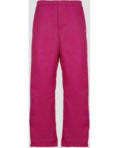 Valentino Nylon Cargo Pants With Stud Detail - Pink