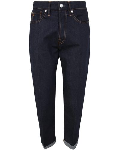 Nine:inthe:morning Classic Jeans With Lapel - Blue