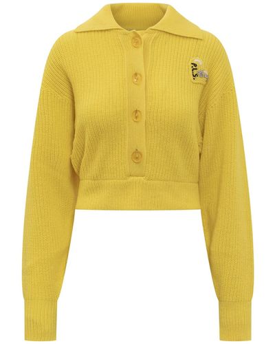 Philosophy Di Lorenzo Serafini Sweater With Logo - Yellow