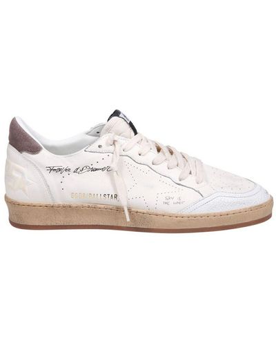 Golden Goose Ballstar Low-Top Trainers - White
