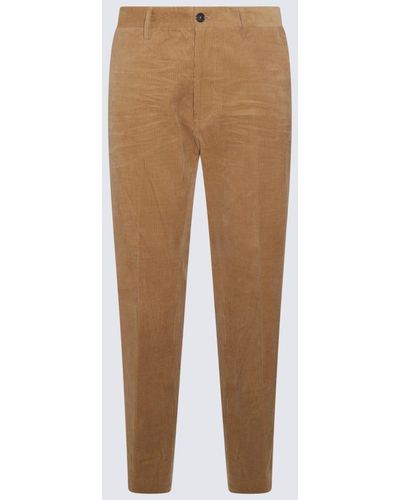 DSquared² Cotton Velvet Trousers - Brown