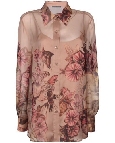 Alberta Ferretti Floral Print Shirt - Pink