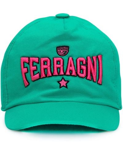Chiara Ferragni Baseball Cap With Logo - Green