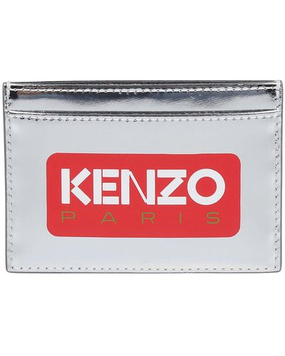 KENZO Paris Logo-printed Cardholder - Red