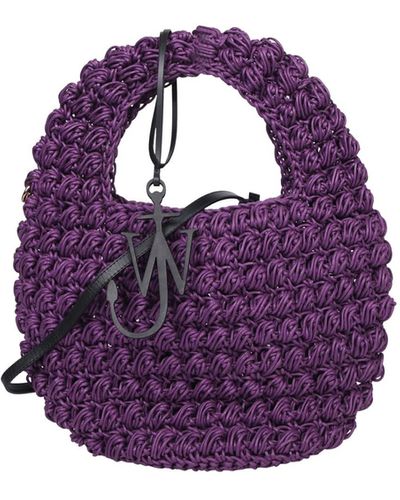 JW Anderson Popcorn Basket Bag - Purple