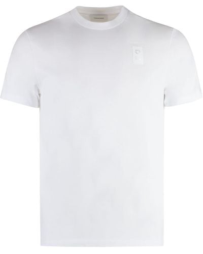 Ferragamo Cotton Crew-Neck T-Shirt - White