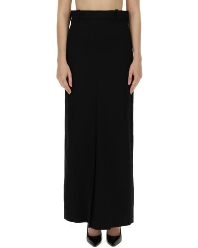Victoria Beckham Wool Skirt - Black