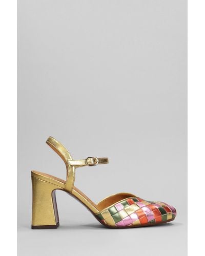 Chie Mihara Mision Sandals In Gold Leather - Metallic