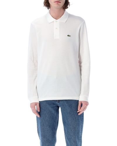 Lacoste Classic Fit L/s Polo Shirt - White