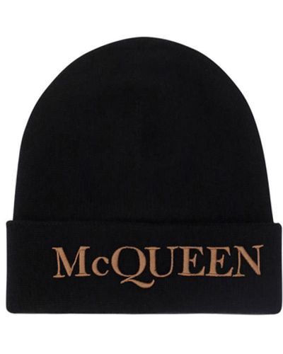 Alexander McQueen Hats Black