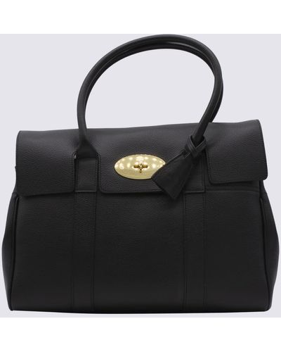 Mulberry Leather Bayswater Tote Bag - Black