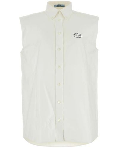 Prada Oxford Shirt - White