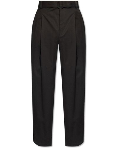 Emporio Armani Relaxed-fitting Pants, - Black