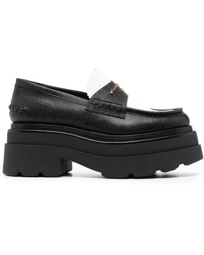 Alexander Wang Carter Platform Leather Loafers - Black