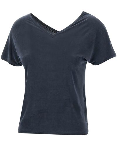 Rrd Cupro Fabric T-Shirt - Blue