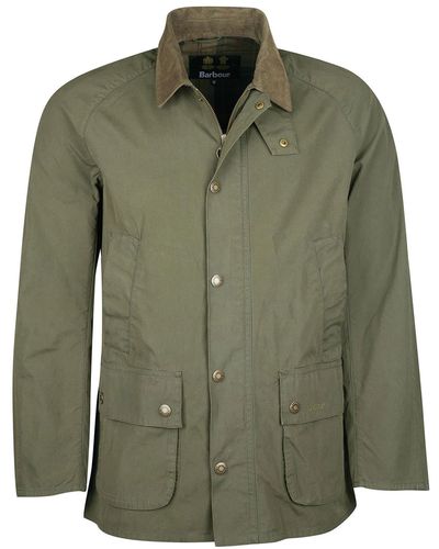 Barbour Jacket With Buttons - Green