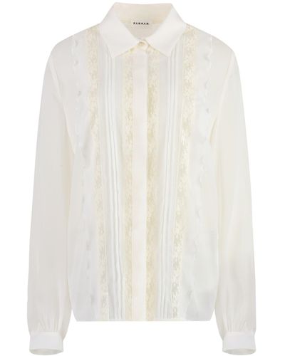P.A.R.O.S.H. Technical Fabric Shirt - White