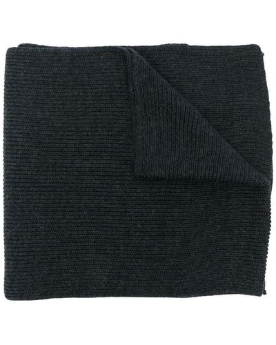 Polo Ralph Lauren Logo Embroidered Knitted Scarf - Black