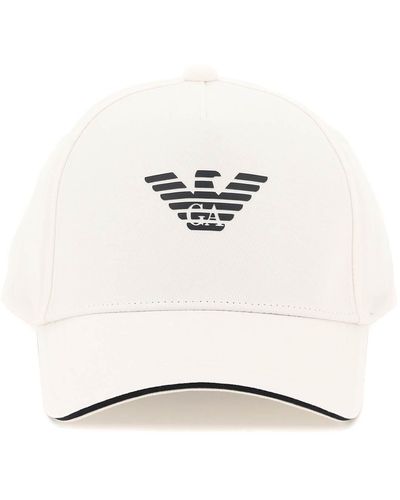 Emporio Armani Baseball Cap With Logo - Natural