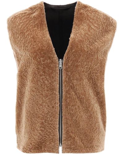 By Malene Birger Veronicas Reversible Shearling Vest - Brown