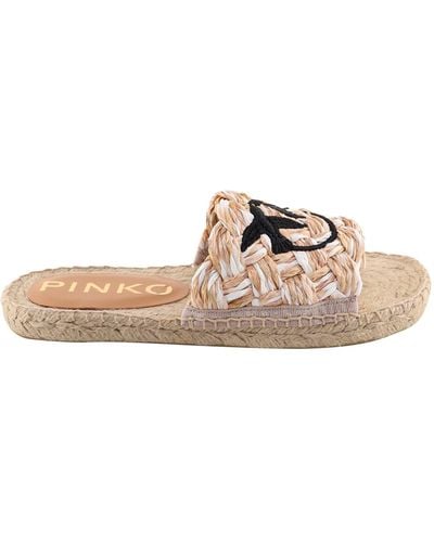 Pinko Flat Sandals - Natural