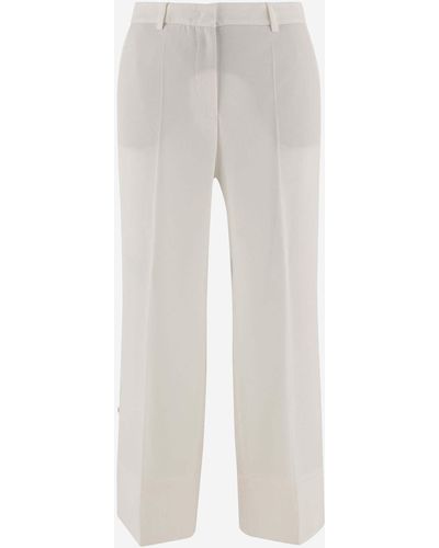 Alberto Biani Technical Jersey Trousers - White