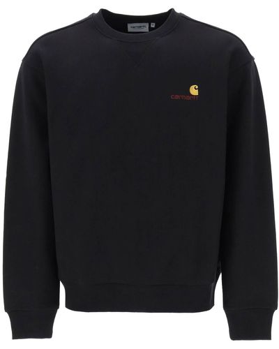 Carhartt American Script Crewneck Sweatshirt - Black